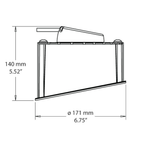 Airmar Technology M135C-M-9N 1KW Medium Frequency CHIRP In Hull Transducer Navico 9Pin - Boatyard Malaysia