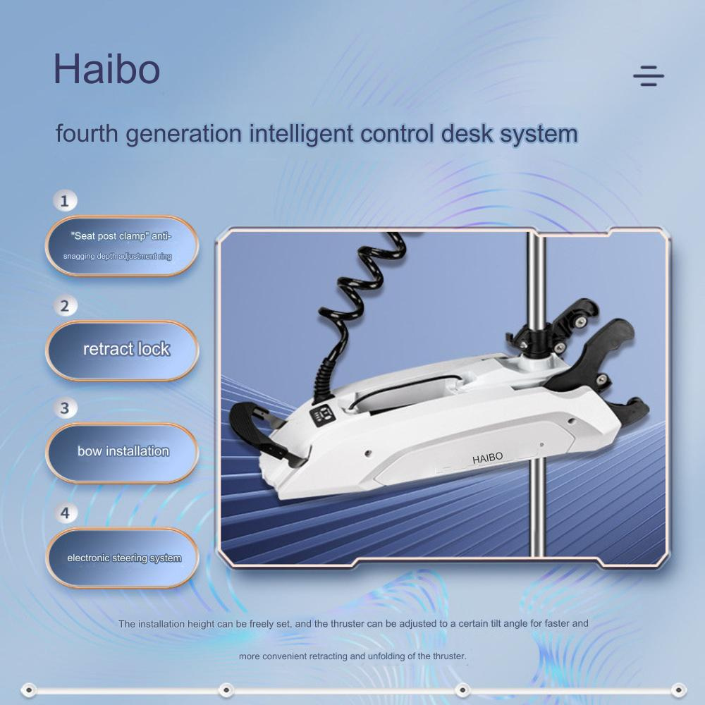 Haibo Ipenguin Series Intelligent Electric Trolling Motor P120 with GPS - Boatyard Malaysia