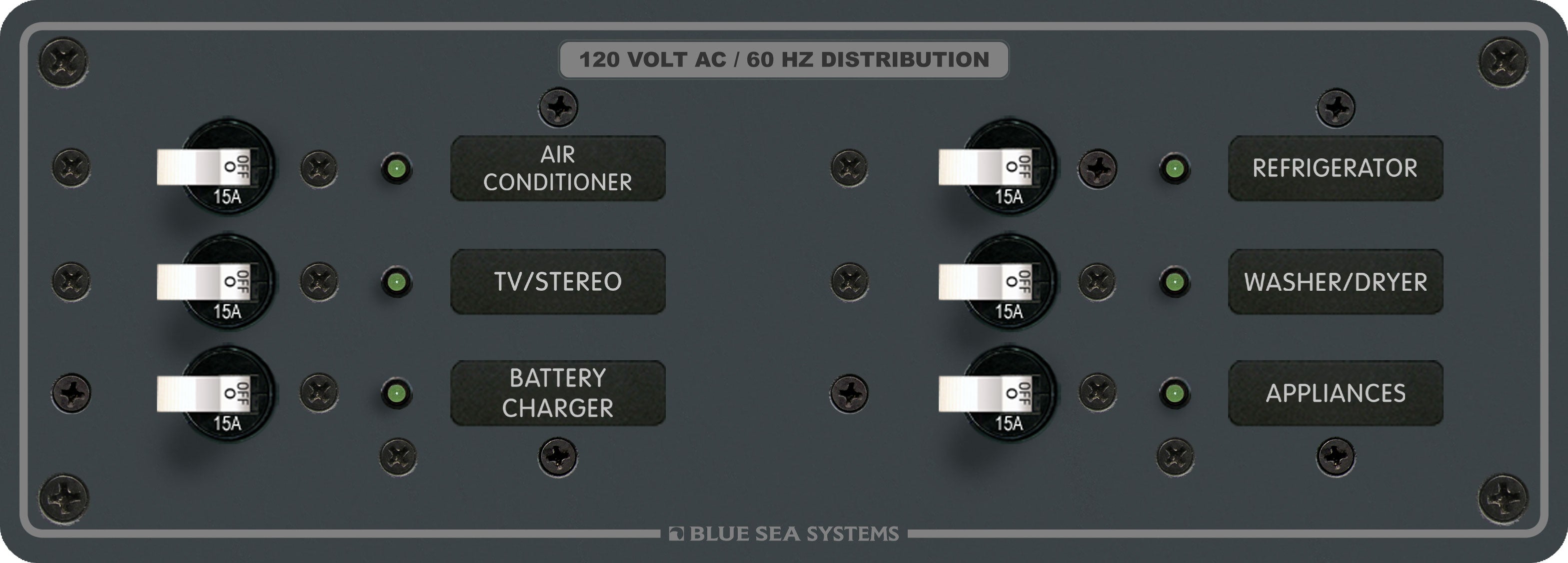 Blue Sea System AC 6-Position Switches - Boatyard Malaysia
