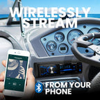 Boss Audio MCBK634B.6 Package W/MR634UAB, 2-MR6B Speakers & MRANT10 Antenna - Black - Boatyard Malaysia