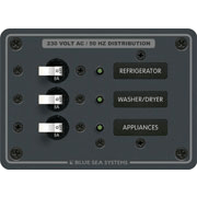 Blue Sea System 8158 BREAKER PANEL 230VAC 3 POS - Boatyard Malaysia