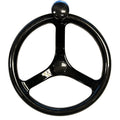 SCHMITT MARINE Carbon Fiber Primus Wheel w/Knob 13.5" w/Santoprene Finger Grip 3/4" Tapered Shaft w/CF Nut - Boatyard Malaysia