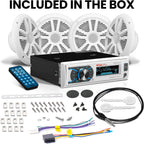 Boss Audio MCK632WB.64 Package W/ MR632UAB 4 MR6W Speakers - Boatyard Malaysia