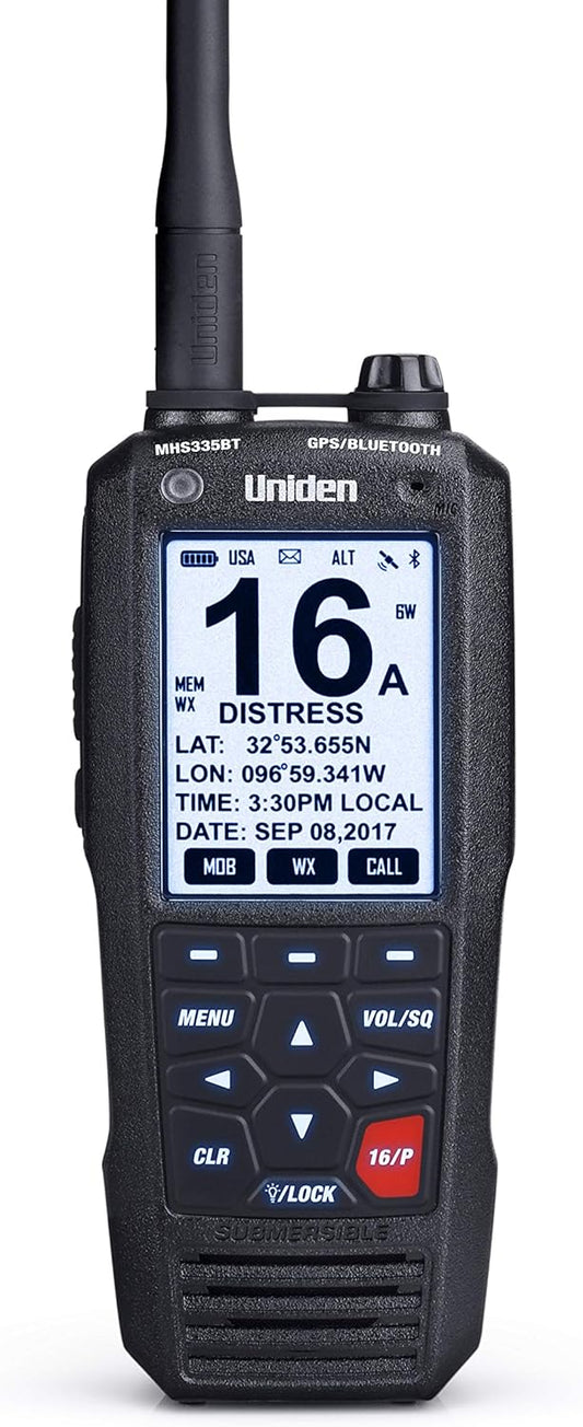 Uniden Handheld VHF Radio with GPS & Bluetooth