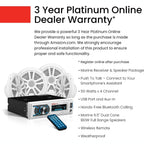 Boss Audio MCK632WB.64 Package W/ MR632UAB 4 MR6W Speakers - Boatyard Malaysia