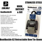 IMMI / Boatbuckle G2 Stainless Steel Retractable Bow Tie-Down - Boatyard Malaysia
