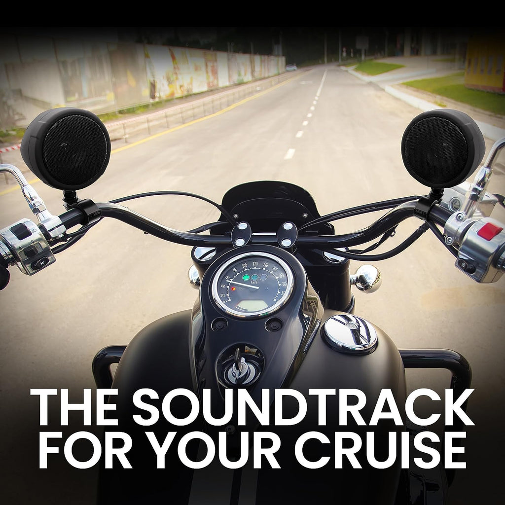 Boss Audio MCBK425BA 600W Motorcycle/ATV Sound System W/Bluetooth - Black - Boatyard Malaysia