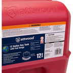 Attwood 12 Gallon Portable Fuel Tank with Gauge - Boatyard Malaysia