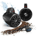 Boss Audio BM40AMPBT 4" 2-Way Amplified Roll Cage/Waketower Speaker Pods W/Bluetooth Controller - Boatyard Malaysia