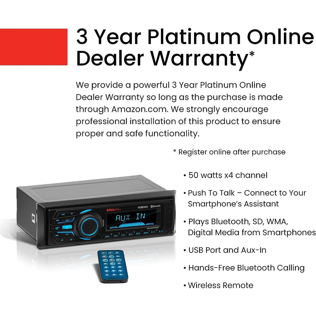 Boss Audio MR1308UABK Mp3 Am/fm Usb/sd Aux In Wireless - Boatyard Malaysia