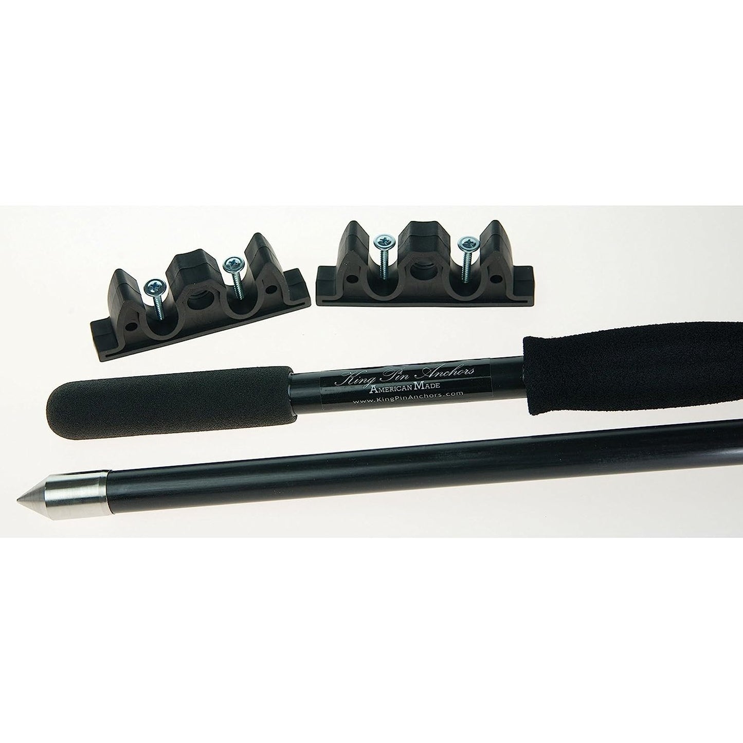 12' King Pin Pole 2Pc Black boatyardmalaysia