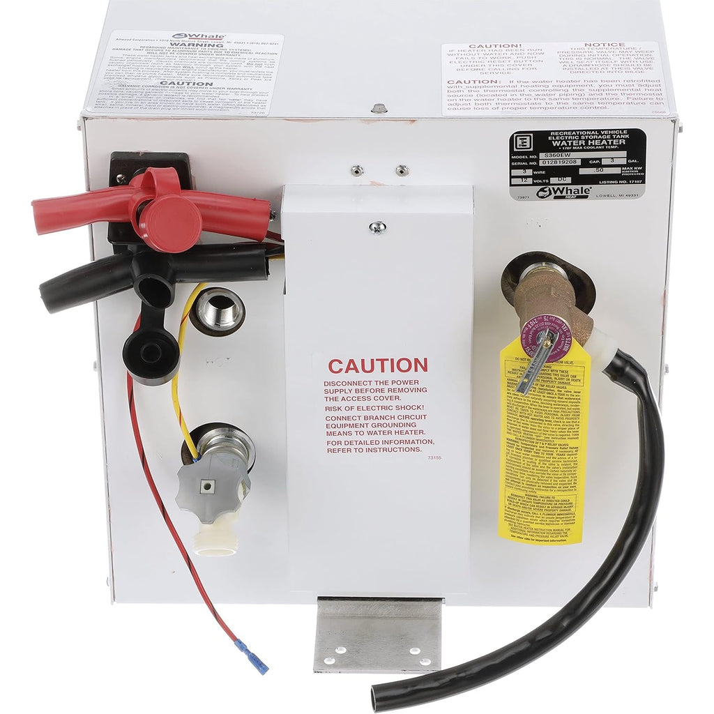 Whale Marine Whale Seaward 3 Gal Hot Water Heater White Epoxy 12v - Boatyard Malaysia