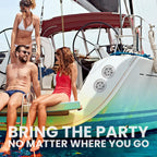 Boss Audio MCK508WB.6 Package W/MR508UABW Receiver, 2 - 6.5" Speakers & Antenna - Boatyard Malaysia