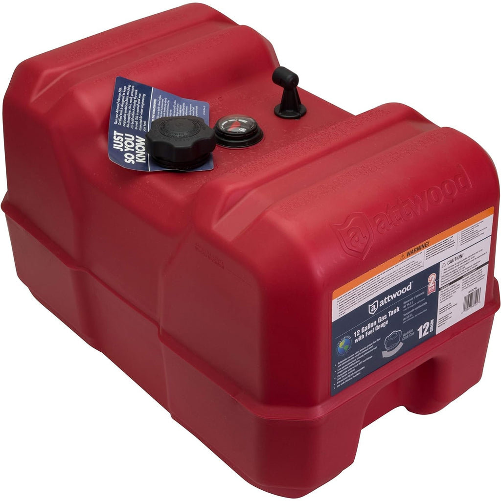 Attwood 12 Gallon Portable Fuel Tank with Gauge - Boatyard Malaysia