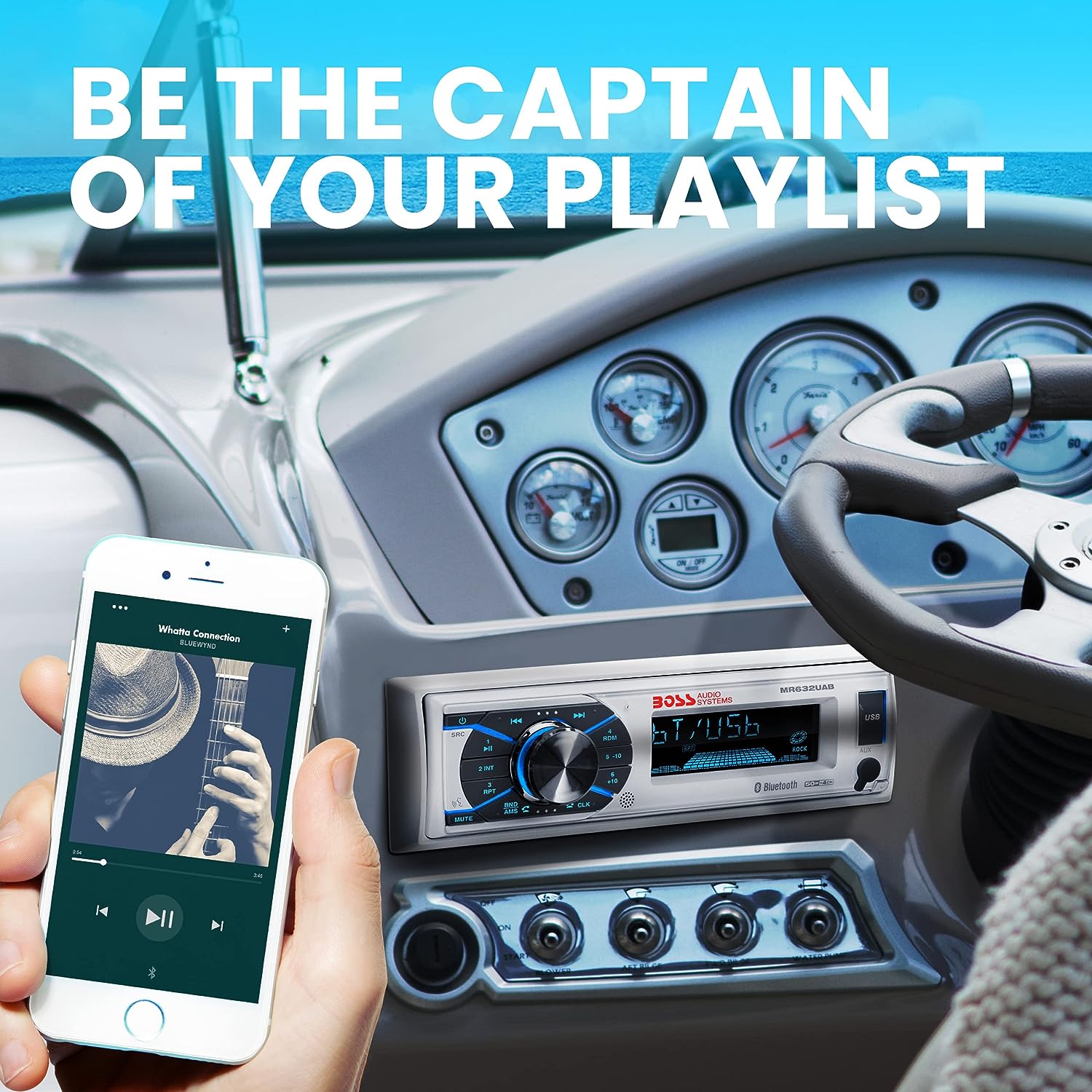 Boss Audio MCK632WB.64 Package W/ MR632UAB 4 MR6W Speakers - Boatyard Malaysia