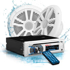 Boss Audio MCK508WB.6 Package W/MR508UABW Receiver, 2 - 6.5" Speakers & Antenna - Boatyard Malaysia