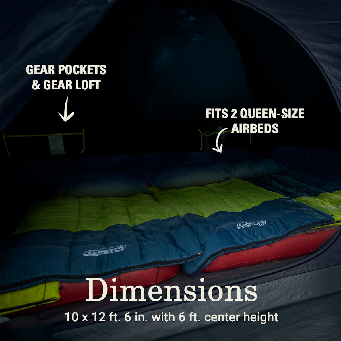 Skydome™ 6-Person Screen Room Camping Tent with Dark Room™ Technology boatyardmalaysia