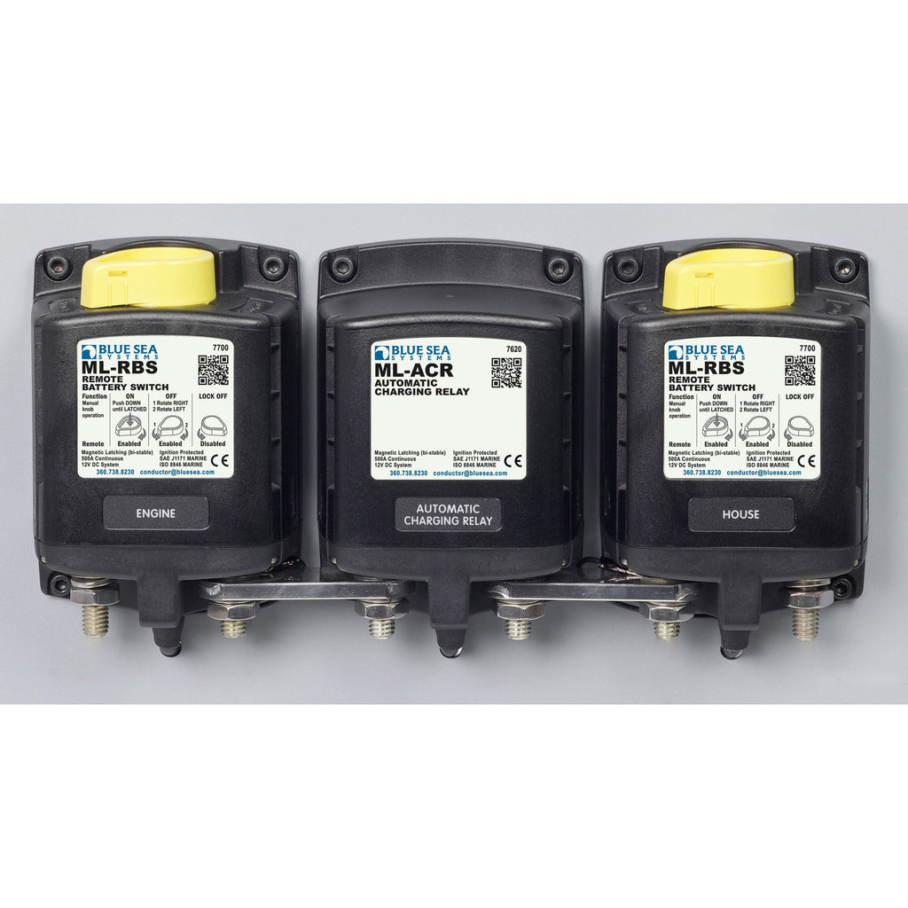 Blue Sea System 7623100 ML ACR CHARGING RELAY WITH MANUAL - Boatyard Malaysia