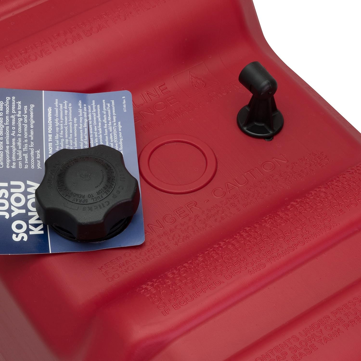 Attwood Portable Fuel Tank - 12 Gallon w/o Gauge - Boatyard Malaysia