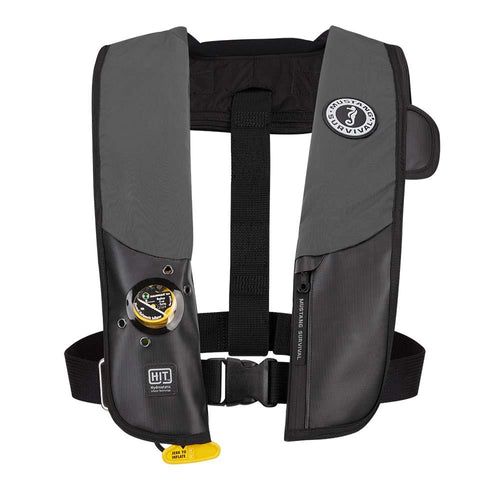 Mustang Hit Hydrostatic Inflatable PFD - Gray/Black boatyardmalaysia