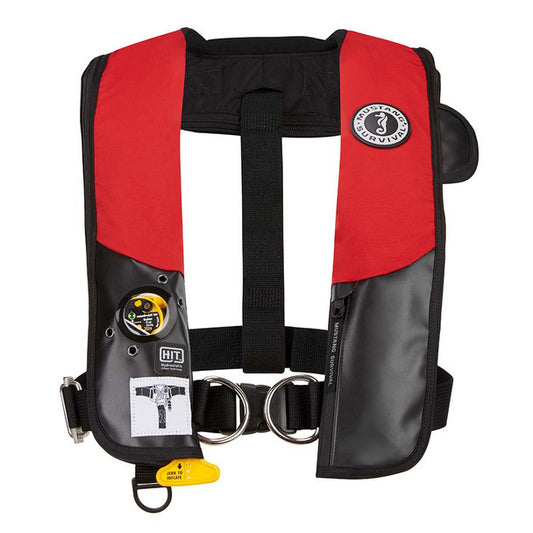 Mustang HIT Hydrostatic Inflatable PFD with Tether Points Red/Black