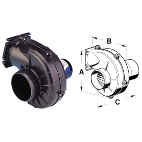 Jabsco 4" Flangemount Blower - 250 CFM - 24v - Boatyard Malaysia