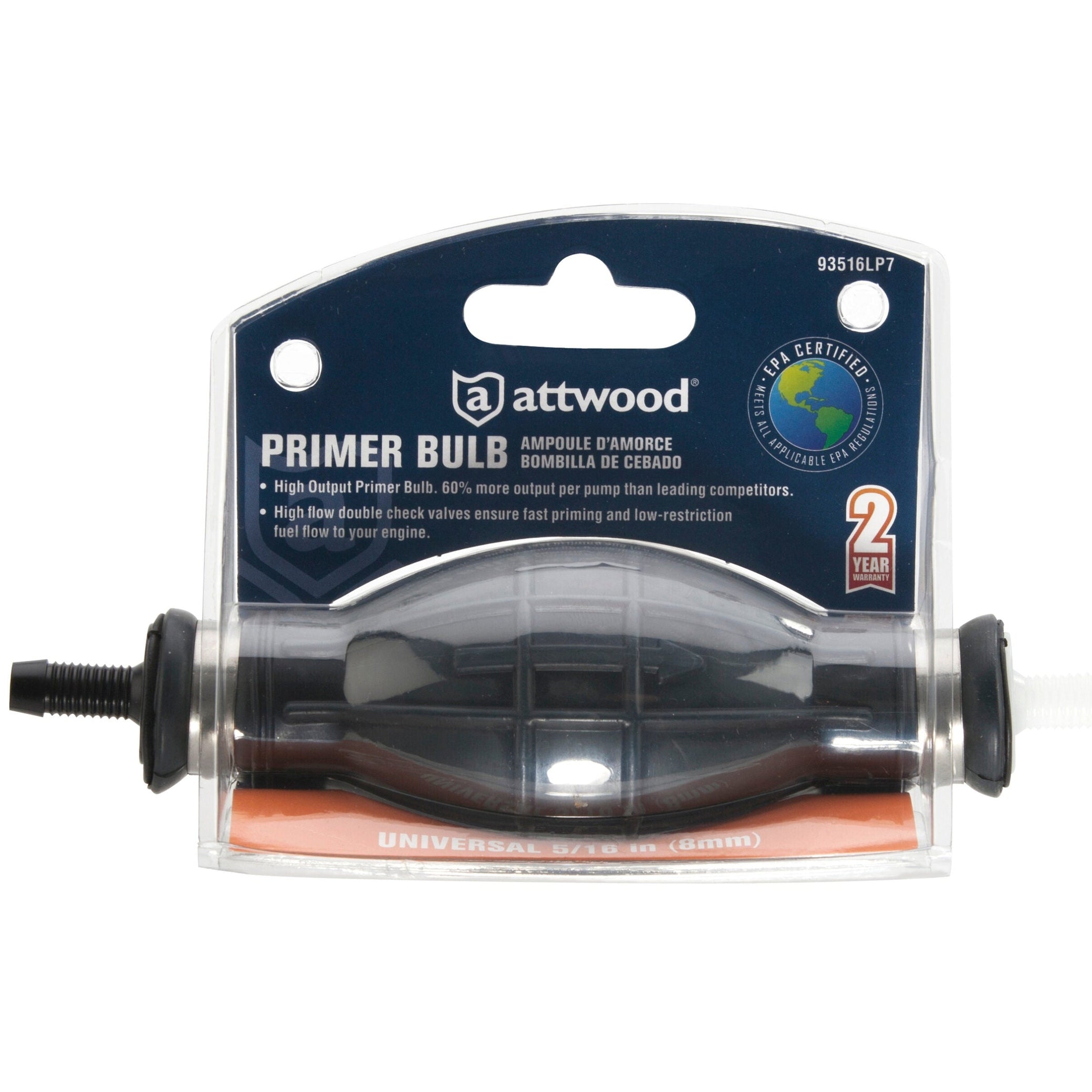 Attwood Primer Bulb 5/16" Inner Diameter Hose - Boatyard Malaysia