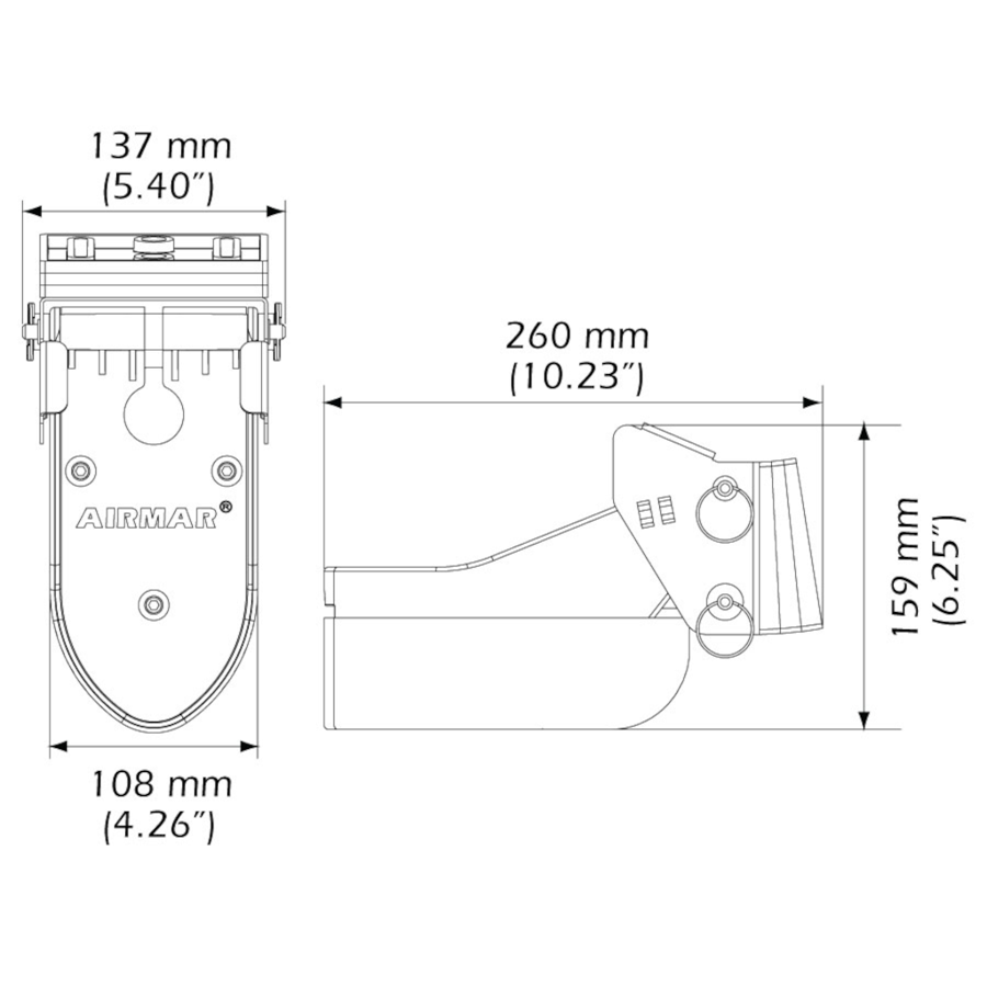 Airmar Technology TM185C-M-8G 1kW CHIRP Ready Transom Mount - Boatyard Malaysia