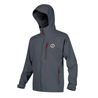 Mustang Men's Callan Waterproof Jacket Small- Admiral Gray boatyardmalaysia