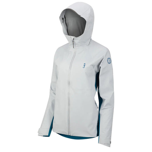 Mustang Women's Callan Waterproof Jacket Small (Mid Grey - Ocean Blue)