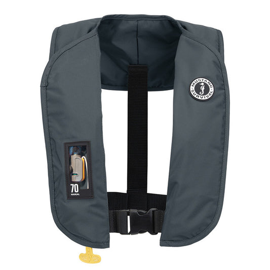 Mustang MIT 70 Manual Inflatable PFD Admiral Gray