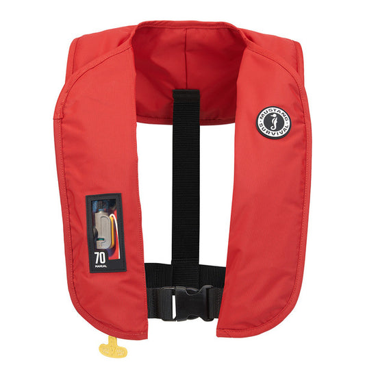 Mustang MIT 70 Manual Inflatable PFD Red