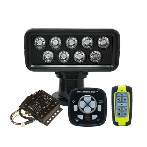 ACR RCL 100 Led SearchLight Black W/URP-103 Wired Point boatyardmalaysia