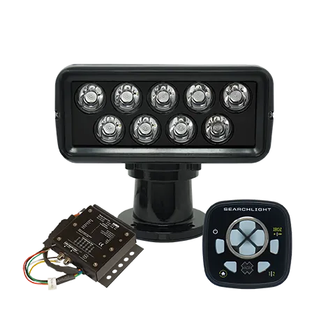 ACR RCL 100 Led SearchLight Black W/URP-103 Wired Point boatyardmalaysia