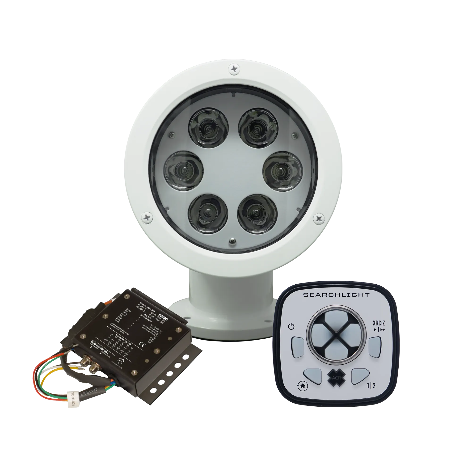 ACR RCL 50 LED SearchLight White W/URP-103 Wired Point boatyardmalaysia