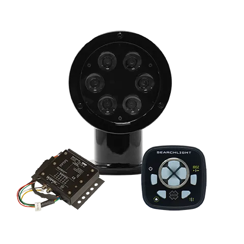 ACR RCL 50 Led SearchLight Black W/URP-103 Wired Point boatyardmalaysia