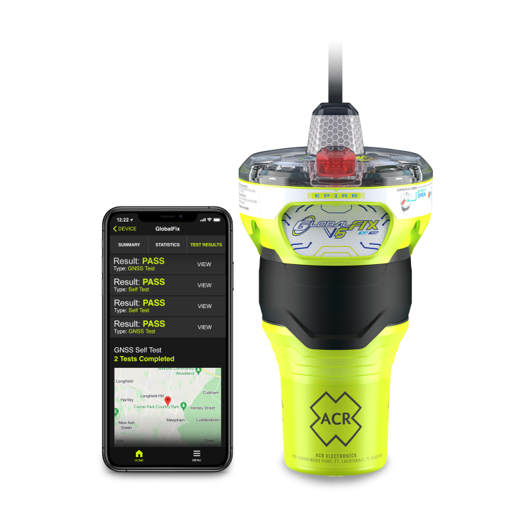 ACR GlobalFix™ V6 Cat 2 GPS AIS EPIRB with Return Link Service & Mobile App
