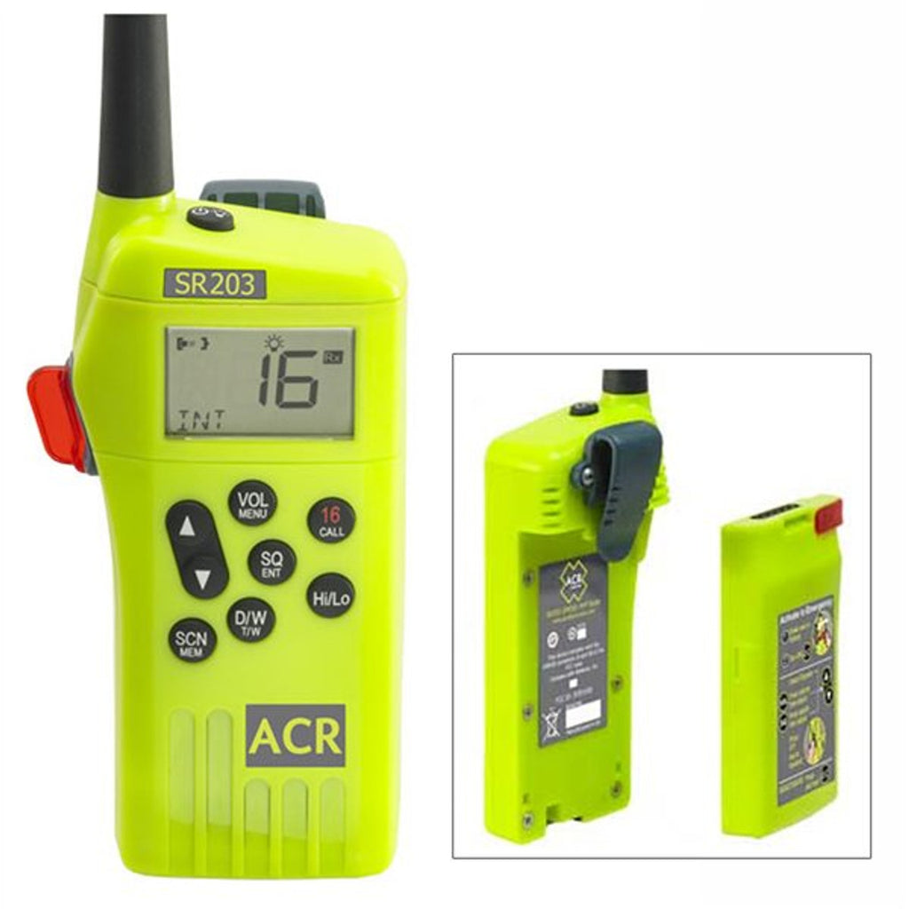 ACR 2828 SR203 GMDSS Survival Radio With Replaceable Lithium boatyardmalaysia