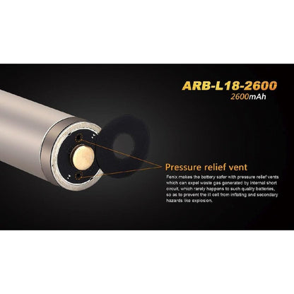 FENIX ARB-L18-2600 18650 2600MAH boatyardmalaysia