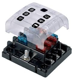 ATC Six Way Fuse Holder Quick Connect with Cover and Link