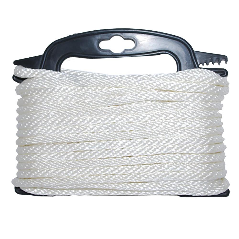Attwood Braided Nylon Rope - 3/16" x 100' - White - Boatyard Malaysia
