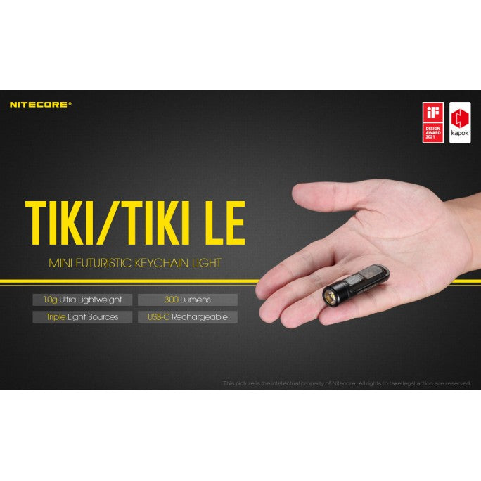 TIKI LE Black Type-C Flashlight boatyardmalaysia