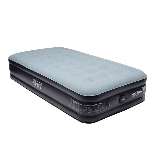 SupportRest Double-High Airbed with Built-In Rechargeable Pump Twin