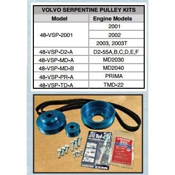 Pulley Kit F/ Volvo D2-55 A, B, C, D, E, F boatyardmalaysia