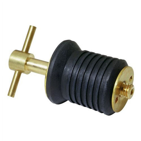 Attwood T-Handle Brass Drain Plug - 1"