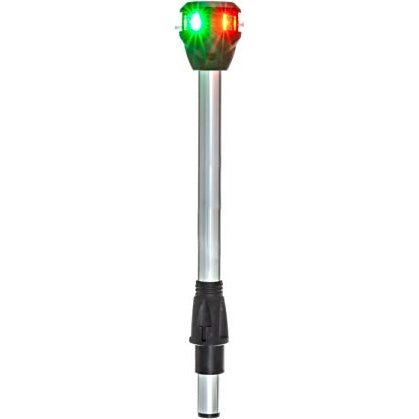 Attwood LightArmor Bi-Color LED Navigation Pole Light, 10 in. Straight With Task Light - Boatyard Malaysia