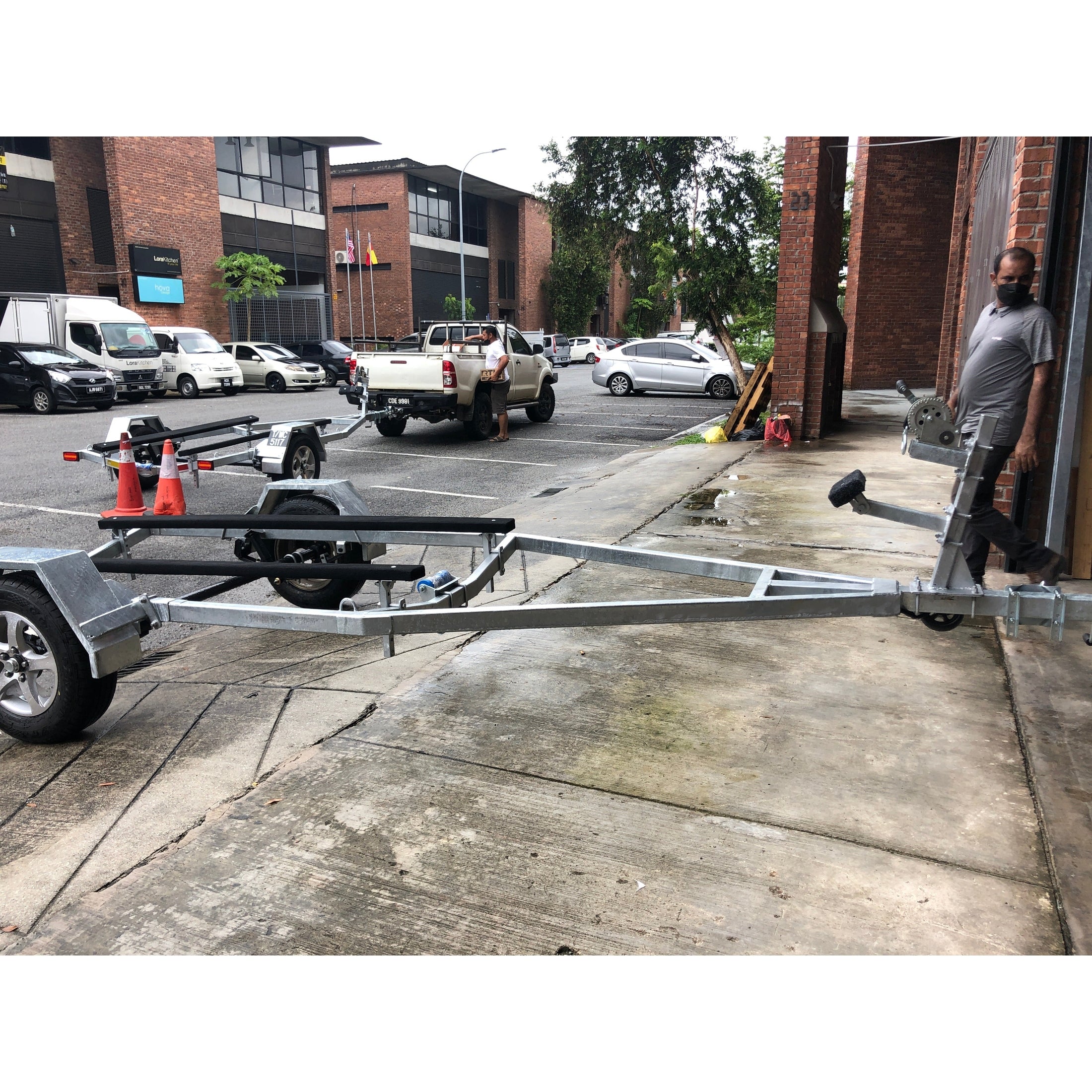 TMC Galvanized Trailer 12-14ft w/o Braking System - Boatyard Malaysia