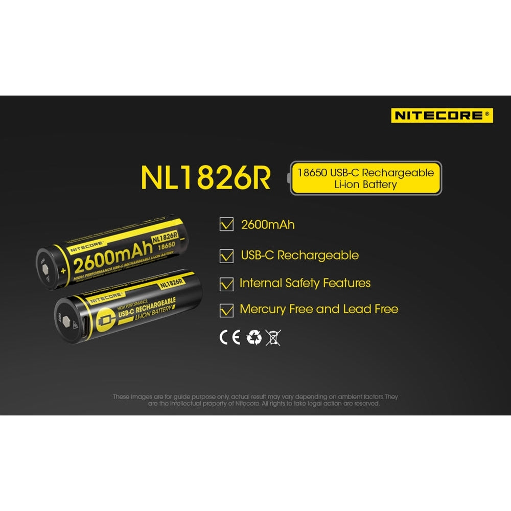 18650 2600mah USB LI-ION Battery NL1826R boatyardmalaysia