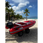 Delta AL360 Rigid Inflatable Boat - Red - Boatyard Malaysia
