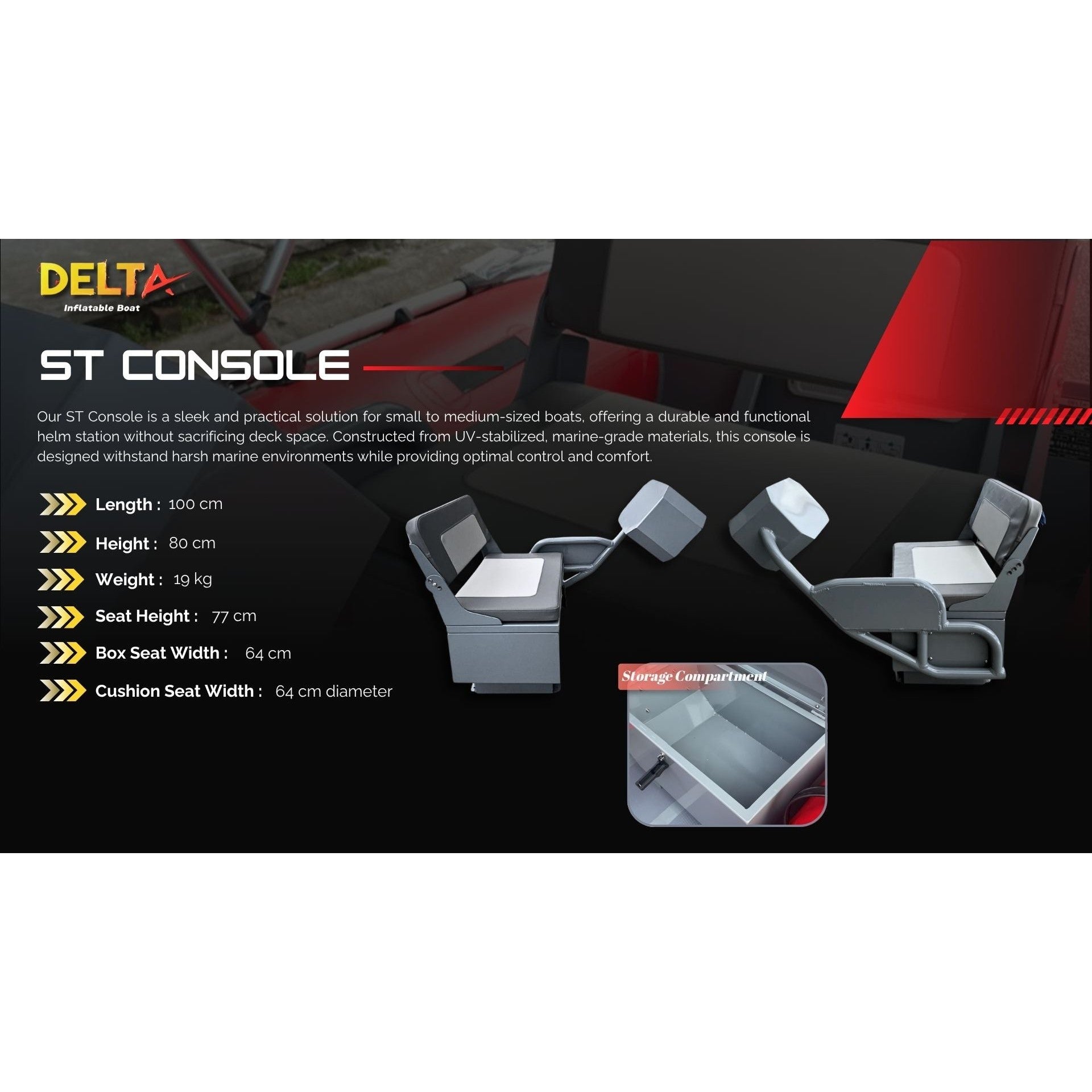 Delta AL 330 Rigid Inflatable Boat with 2-Bow Bimini & ST Console boatyardmalaysia